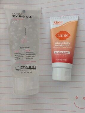 Giovanni L.A. Hold Styling Gel - Clear And Lume Deodorant Lotion